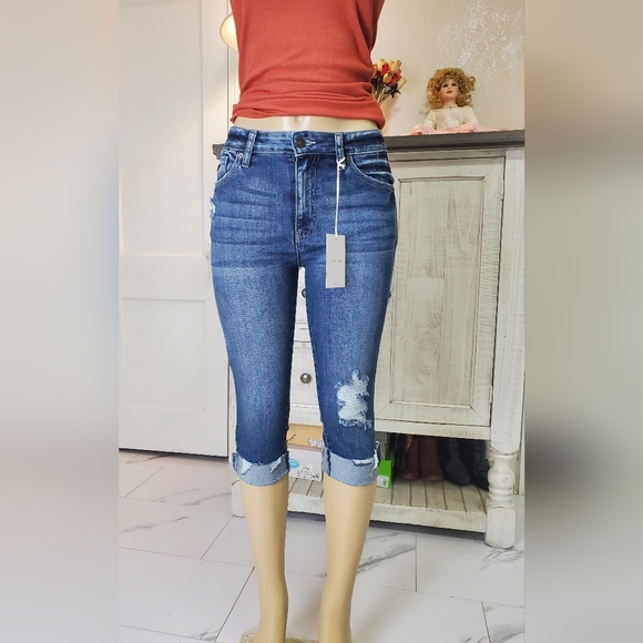 Women's Kancan Capri High Rise Size 5/26 - Picture 1 of 6